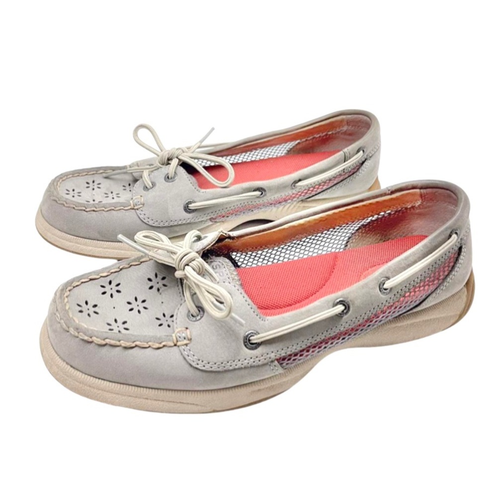 SPERRY TOP-SIDER — WOMENS ROSEFISH BOAT SHOES, MEMORY FOAM, PINK & GREY, US 7.5M - Picture 1 of 16